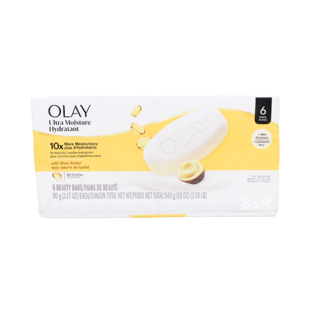 Olay Ultra Moisture Shea Butter Bar Soaps 6 pieces